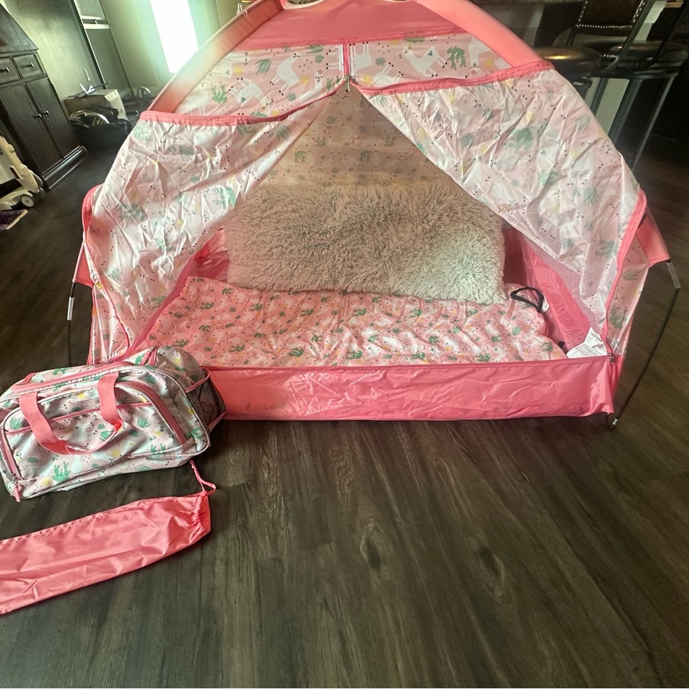 Pink Children's Play Tent with Bag
